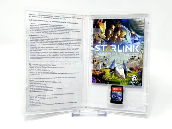 Interior del juego Starlink: Battle for Atlas (UK) para Nintendo Switch con disco y manual