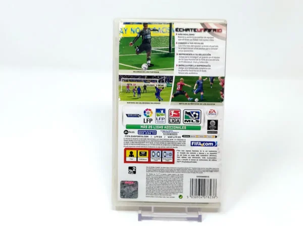 Parte trasera de FIFA 10 (ESP) para PSP, edición PAL España