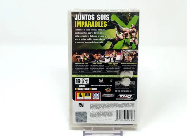 Parte trasera de WWE SmackDown vs. Raw 2009 (ESP) (Precintado) para PSP, edición PAL España