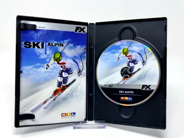 Interior del juego Ski Alpin (ITA) para PC con disco y manual