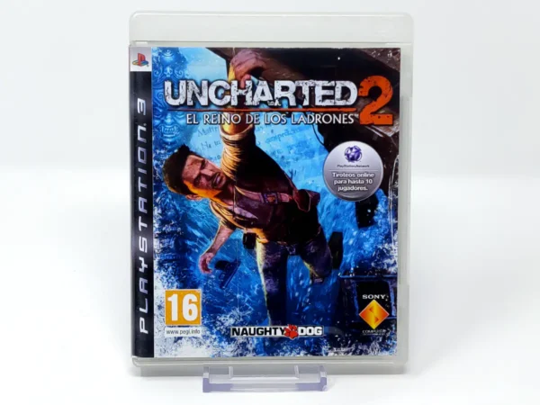 Portada de Uncharted 2: Among Thieves (ESP) (Rebajado) para PlayStation 3, edición PAL España, de segunda mano