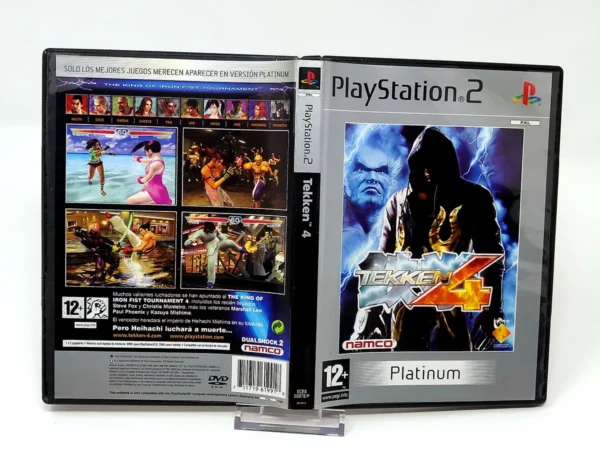 Tekken 4 (ESP) (Platinum) (Carátula) para PlayStation 2, edición PAL España, de segunda mano