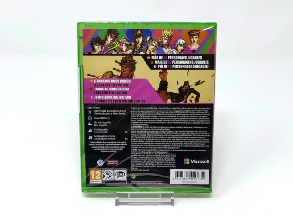 Parte trasera de JoJo's Bizarre Adventure: All-Star Battle R (ESP) (Precintado) para XBOX One / Series X/S, edición PAL España
