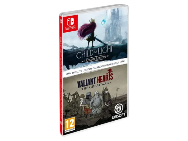 Portada de Compilation Child Of Light + Valiant Heart (ESP) para Nintendo Switch, edición PAL España, nuevo