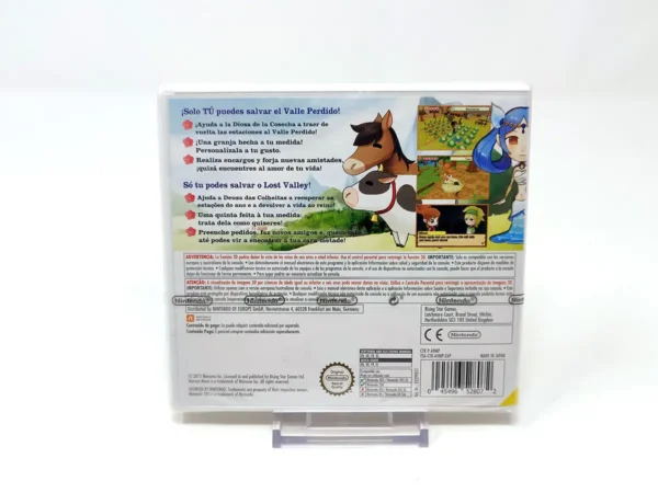 Parte trasera de Harvest Moon: El Valle Perdido (ESP) (Precintado) para Nintendo 3DS, edición PAL España