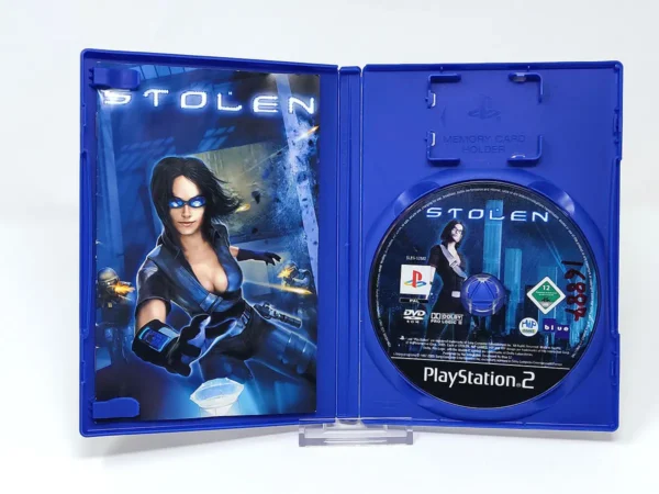 Interior del juego Stolen (ESP) para PlayStation 2 con disco y manual