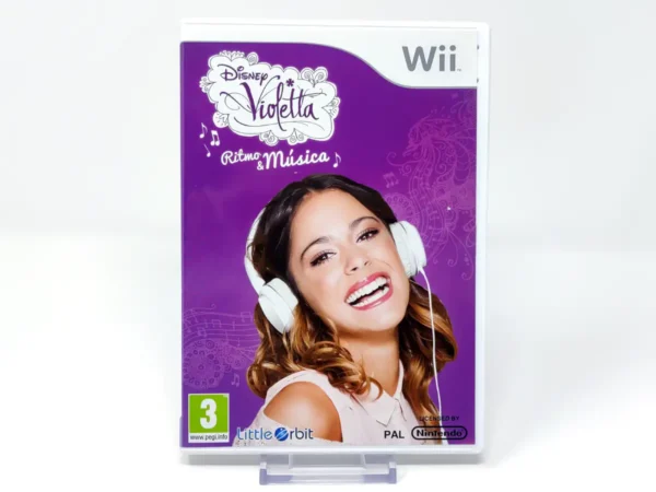 Portada de Disney Violetta: Ritmo & Música (ESP) para Nintendo Wii, edición PAL España, de segunda mano