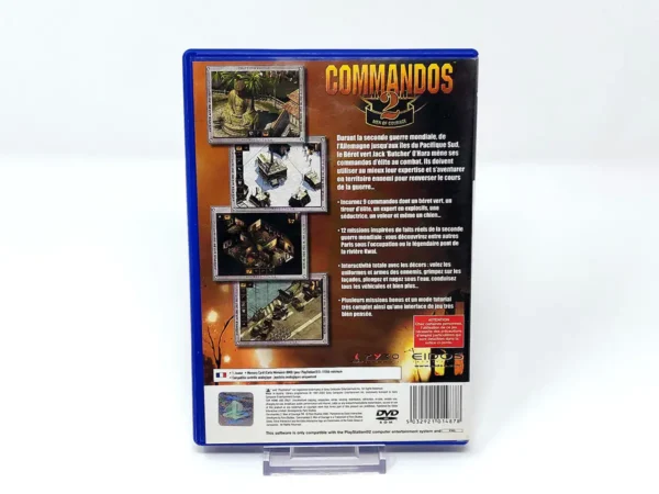 Parte trasera de Commandos 2: Men of Courage (FRA) (Rebajado) para PlayStation 2, edición PAL Francia