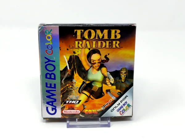 Portada de Tomb Raider (ESP) para Nintendo Game Boy Color, edición PAL España, de segunda mano