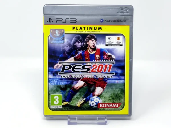 Portada de PES 2011: Pro Evolution Soccer (ESP) (Platinum) para PlayStation 3, edición PAL España, de segunda mano
