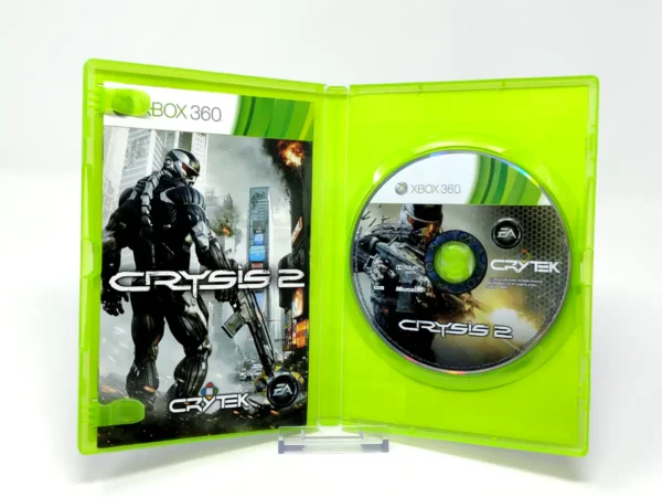 Interior del juego Crysis 2 (ESP) para XBOX 360 con disco y manual