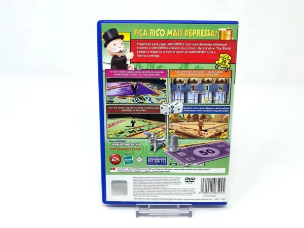 Parte trasera de Monopoly (POR) para PlayStation 2, edición PAL Portugal