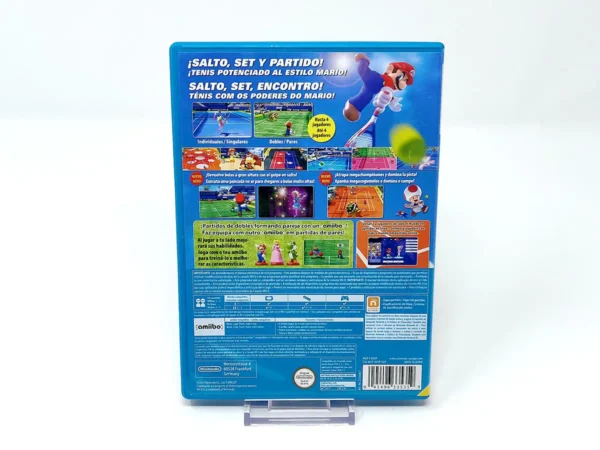 Parte trasera de Mario Tennis: Ultra Smash (ESP) para Nintendo Wii U, edición PAL España