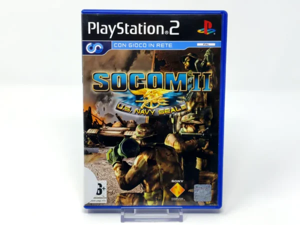 Portada de SOCOM II: U.S. Navy SEALs (ITA) (Rebajado) para PlayStation 2, edición PAL Italia, de segunda mano
