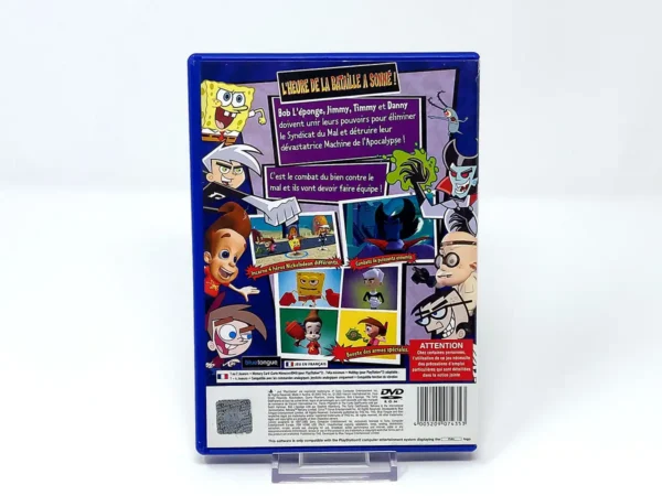 Parte trasera de Nickelodeon Bob L'eponge Et Ses Amis Un Pour Tous Tous Pour Un! (FRA) para PlayStation 2, edición PAL Francia