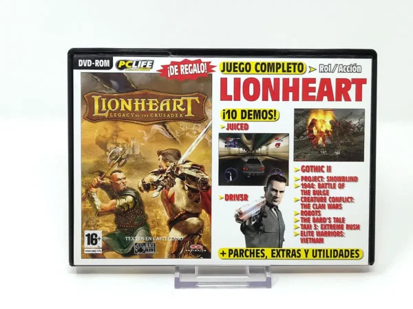 Portada de Lionheart: Legacy of the Crusader (ESP) para PC, de segunda mano