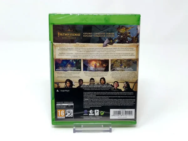 Parte trasera de Pathfinder: Kingmaker (Definitive Edition) (ESP) (Precintado) para XBOX One, edición PAL España