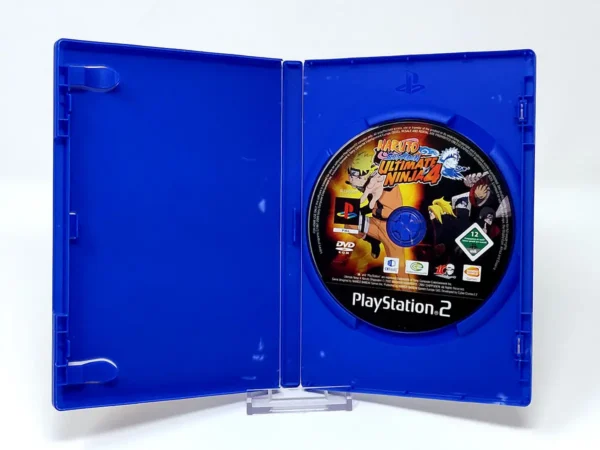 Interior del juego Naruto Shippuden: Ultimate Ninja 4 (ESP) (Rebajado) para PlayStation 2 con disco y manual