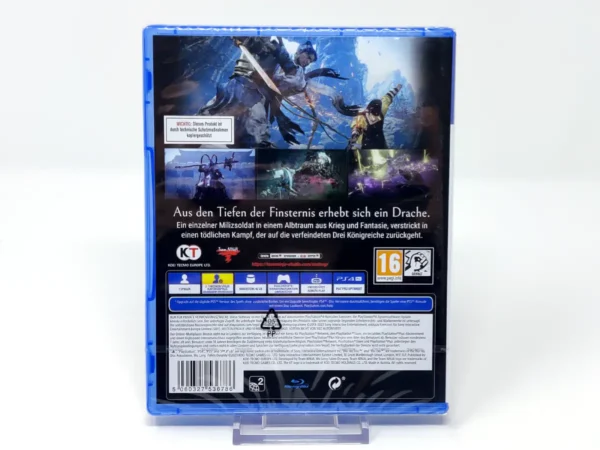 Parte trasera de Wo Long: Fallen Dynasty (ALE) (Precintado) para PlayStation 4, edición PAL Alemania