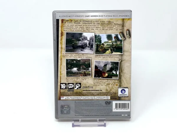 Parte trasera de Brothers in Arms: Road to Hill 30 (HOL) (Platinum) (Rebajado) para PlayStation 2, edición PAL Holanda