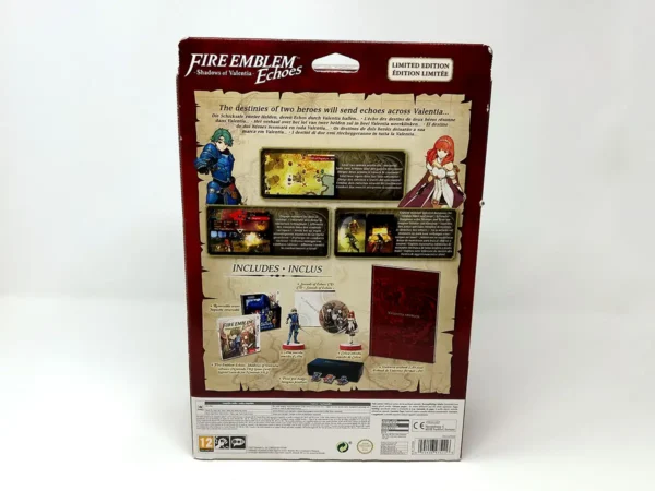 Parte trasera de Fire Emblem Echoes: Shadows of Valentia (Limited Edition) (EUR) (Precintado) para Nintendo 3DS, edición PAL EUR