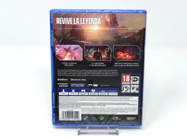 Parte trasera de Mass Effect: Legendary Edition (ESP) (Precintado) para PlayStation 4, edición PAL España