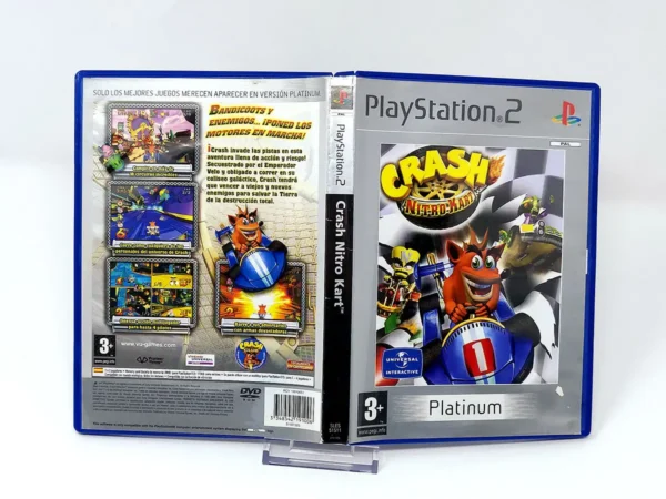 Crash Nitro Kart (ESP) (Platinum) (Carátula) para PlayStation 2, edición PAL España, de segunda mano