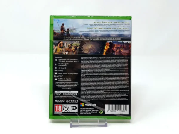 Parte trasera de A Plague Tale Requiem (ESP) (Precintado) para XBOX One / Series X/S, edición PAL España