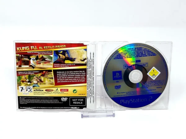 Parte trasera de Kung Fu Panda: El Videojuego (ESP) (Promo) para PlayStation 2, edición PAL España