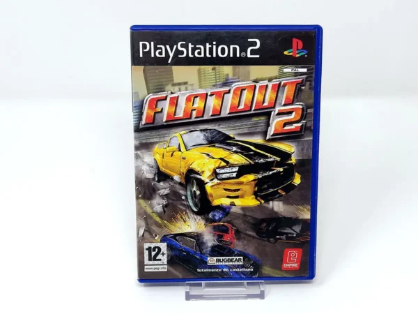 Portada de FlatOut 2 (ESP) para PlayStation 2, edición PAL España, de segunda mano