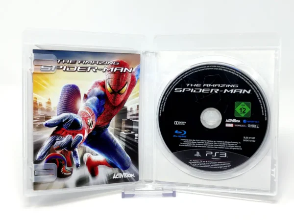Interior del juego The Amazing Spider-Man (ESP) para PlayStation 3 con disco y manual