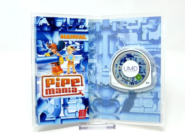 Interior del juego Pipe Mania (ESP) (Rebajado) para PSP con disco y manual
