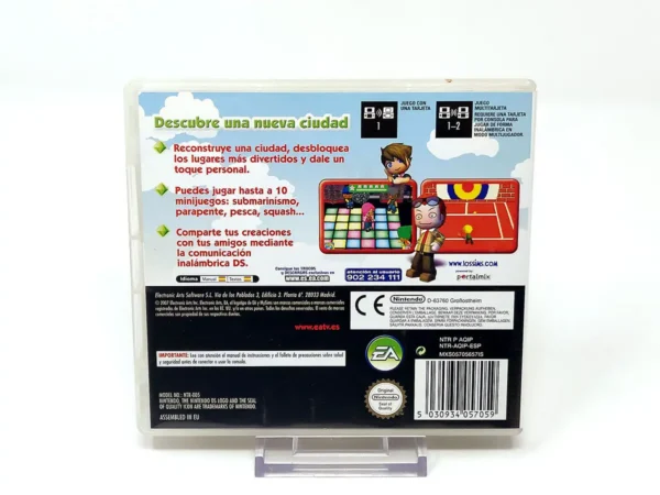 Parte trasera de MySims (ESP) para Nintendo DS, edición PAL España