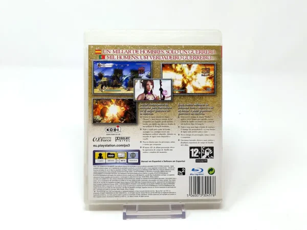 Parte trasera de Dynasty Warriors 6 (ESP) para PlayStation 3, edición PAL España