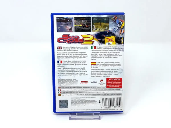 Parte trasera de SnoCross 2 featuring Blair Morgan (ESP) para PlayStation 2, edición PAL España