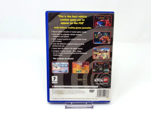 Parte trasera de Motorsiege: Warriors of Primetime (UK) (Rebajado) para PlayStation 2, edición PAL UK