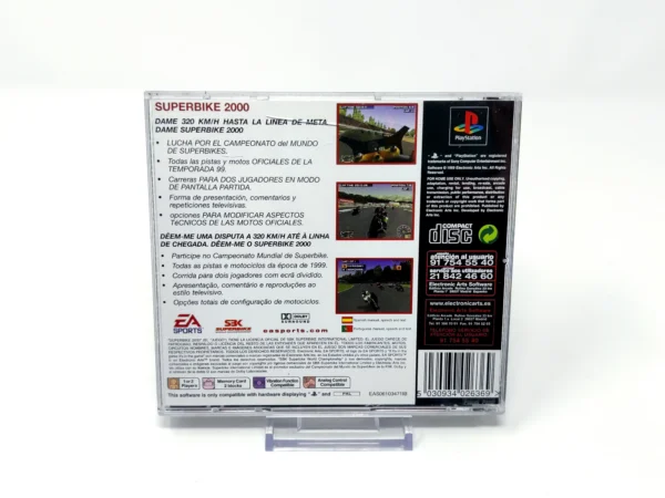 Parte trasera de Superbike 2000 (ESP) (Classics) (Rebajado) para PlayStation 1, edición PAL España