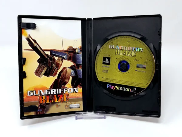 Interior del juego Gungriffon Blaze (FRA) para PlayStation 2 con disco y manual