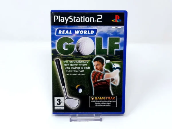 Portada de Real World Golf (UK) para PlayStation 2, edición PAL UK, de segunda mano