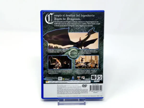 Parte trasera de Eragon (ESP) para PlayStation 2, edición PAL España