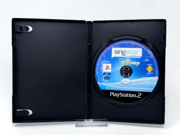 Interior del juego SingStar Canciones Disney (ESP) (Rebajado) para PlayStation 2 con disco y manual
