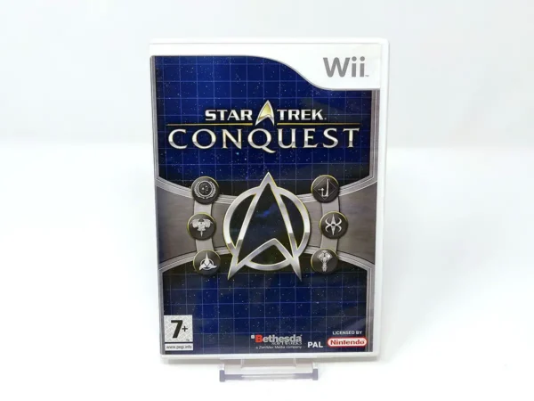 Portada de Star Trek: Conquest (ESP) para Nintendo Wii, edición PAL España, de segunda mano