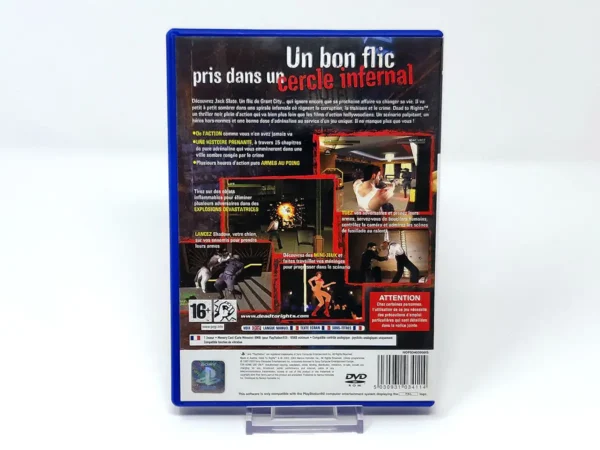Parte trasera de Dead To Rights (FRA) para PlayStation 2, edición PAL Francia