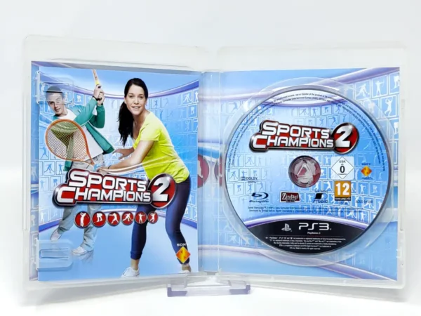 Interior del juego Sports Champions 2 (ESP) para PlayStation 3 con disco y manual