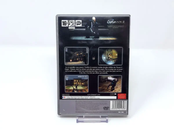Parte trasera de Hitman 2: Silent Assassin (FRA) (Platinum) para PlayStation 2, edición PAL Francia