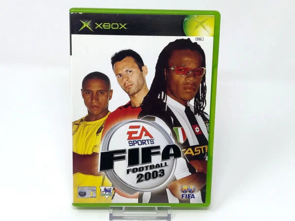 Portada de FIFA Football 2003 (UK) para XBOX, edición PAL UK, de segunda mano
