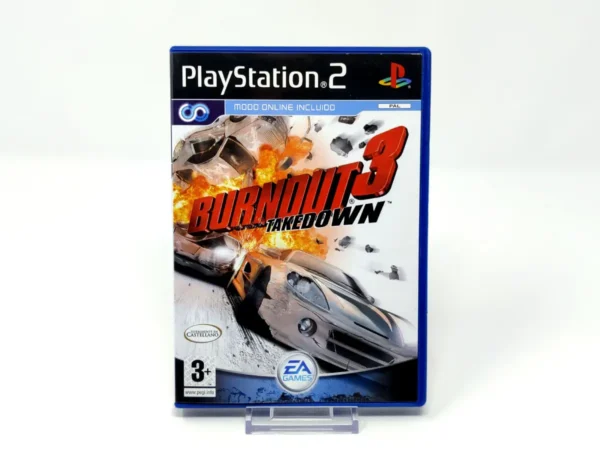 Portada de Burnout 3: Takedown (ESP) para PlayStation 2, edición PAL España, de segunda mano