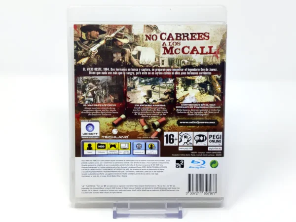 Parte trasera de Call of Juarez: Bound in Blood (ESP) (Rebajado) para PlayStation 3, edición PAL España