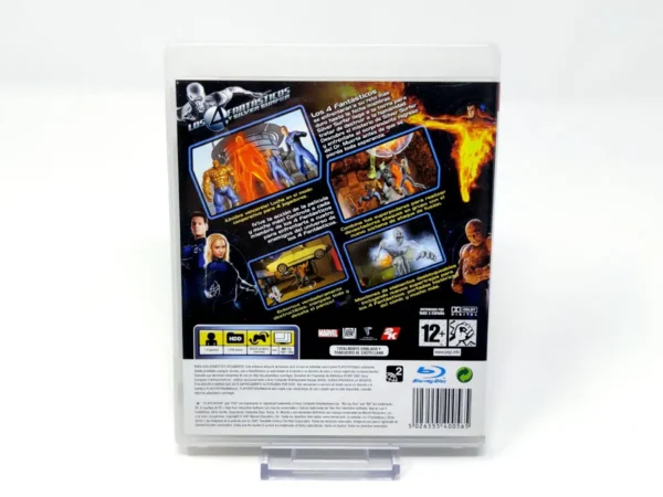 Parte trasera de Los 4 Fantásticos y Silver Surfer (ESP) para PlayStation 3, edición PAL España