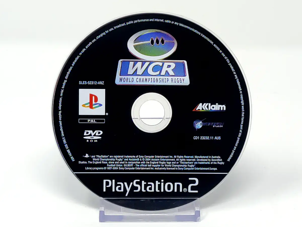 WCR: World Championship Rugby (EUR) (Disco) para PlayStation 2, edición PAL, de segunda mano